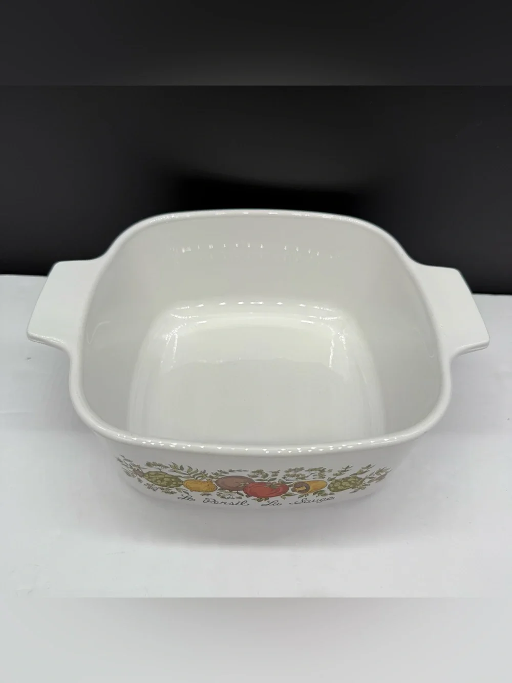 CORNING WARE Spice of Life Le Persil La Sauge Baking Dish 1.5 Quart A-1 1/2-B
